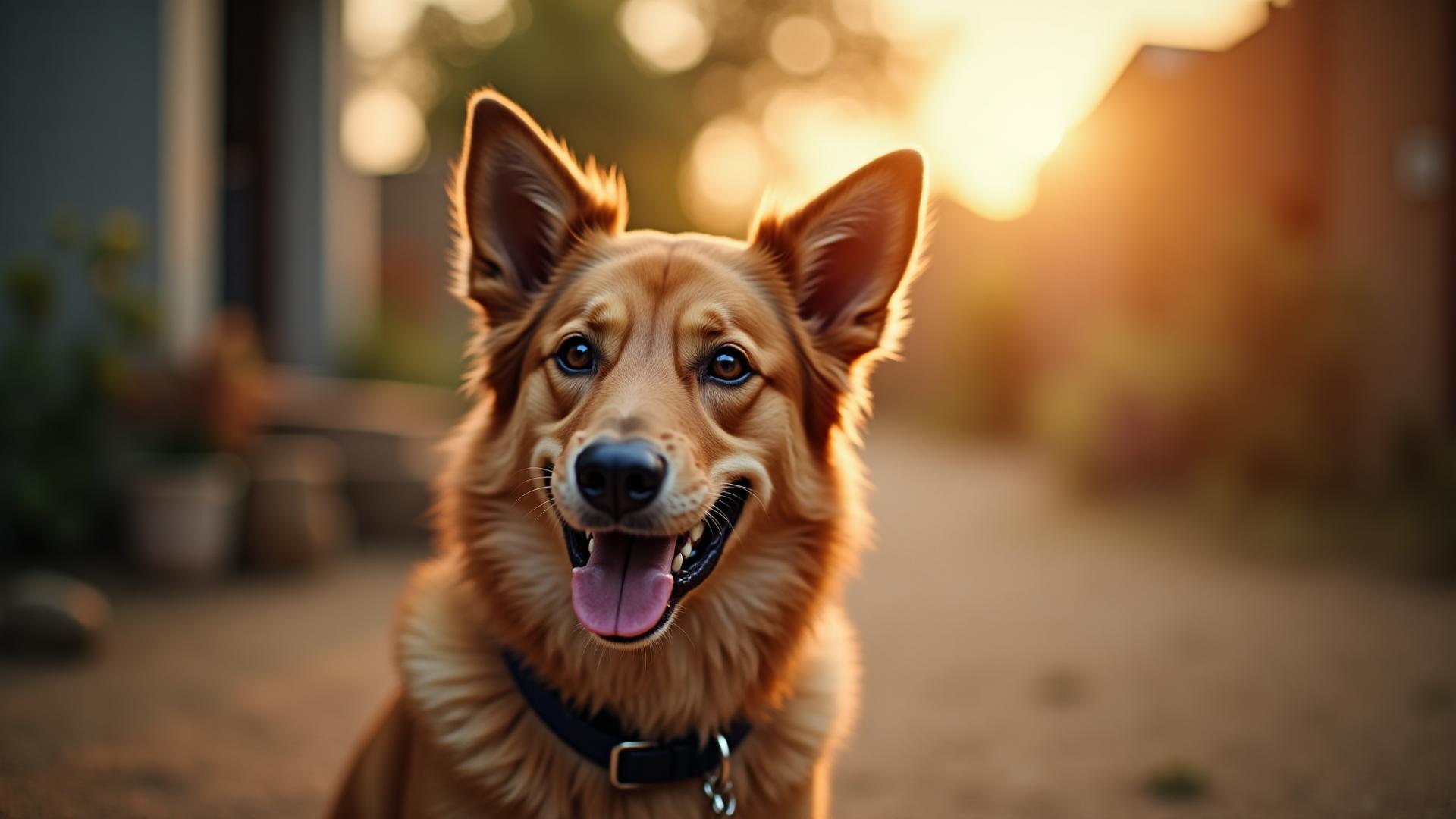 A happy rescued dog in a loving home, representing the joy of dog adoption in South Africa